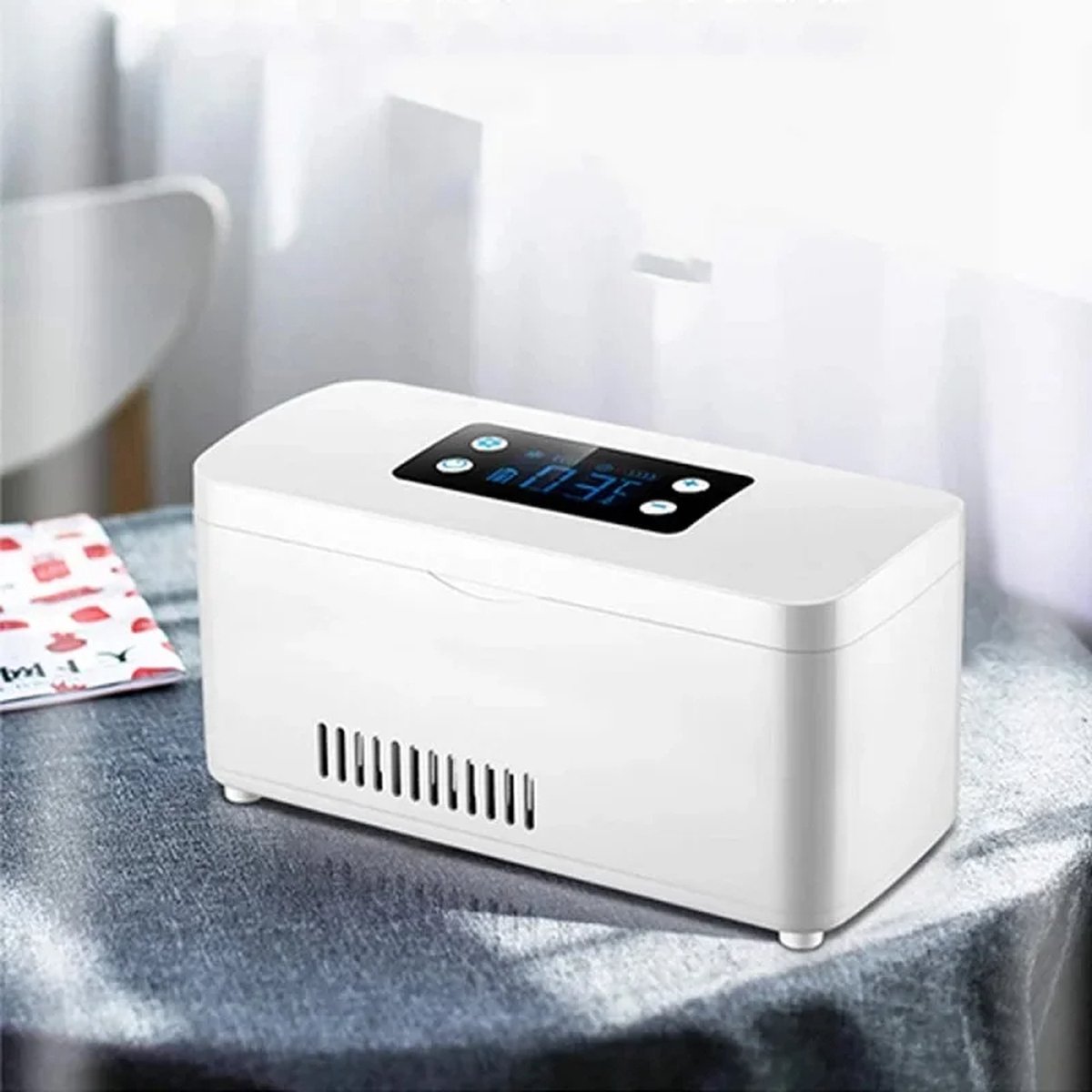 Koeltas medicijnen - Diabetes Koeltas insuline - Medische Koelbox - Insuline Etui - Diabetes Tas - Medische Koeltas - Auto Koelkast -Wit