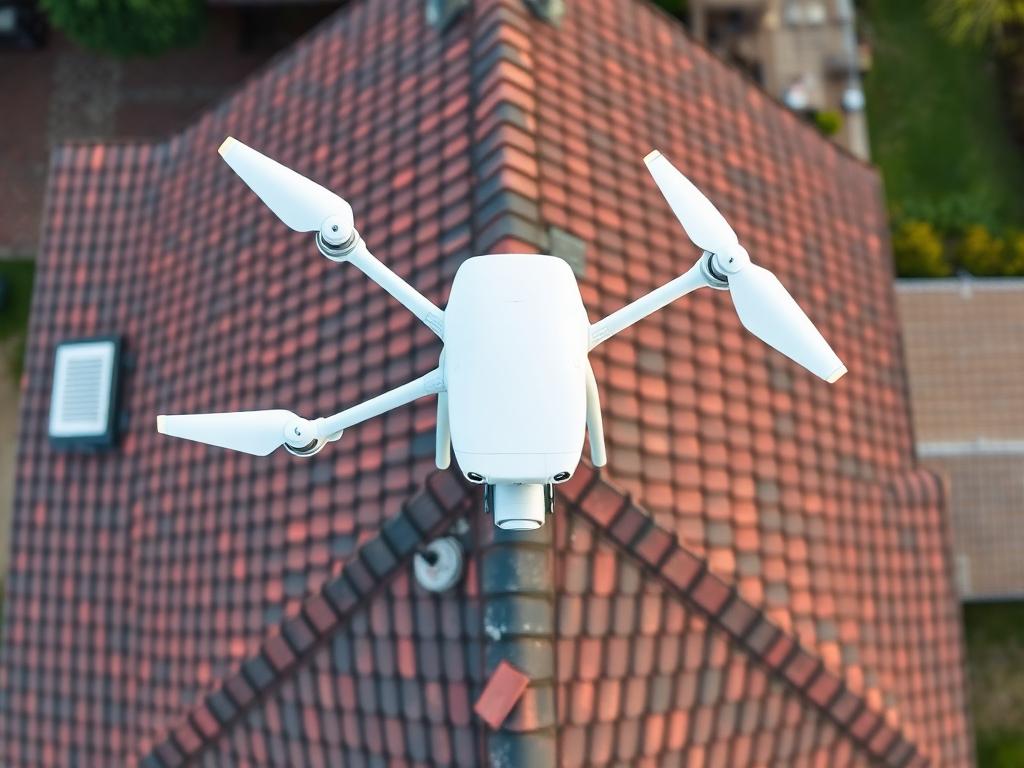 Drone-inspectie van pannendak